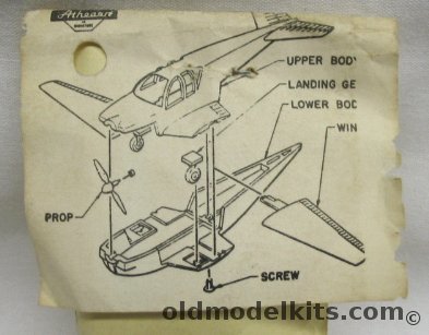 Athearn 1/87 HO Scale Beechcraft Bonanza plastic model kit